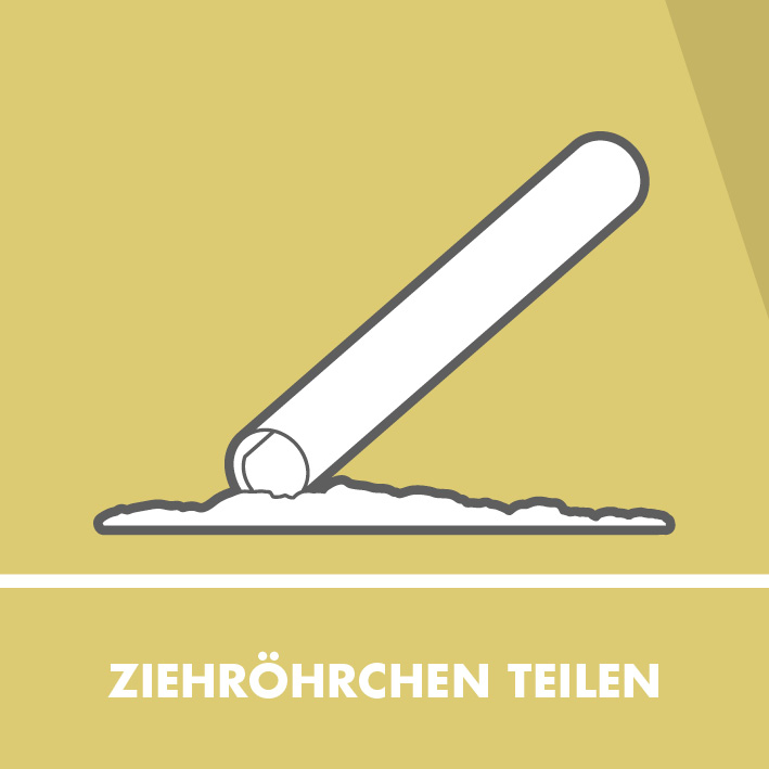 Ziehröhrchen teilen