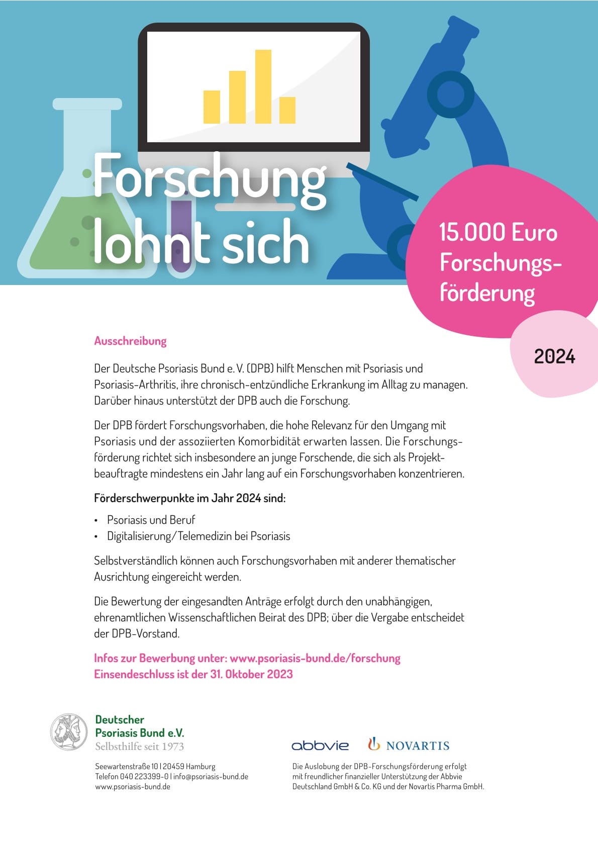 Plakat zur Forschungsförderung