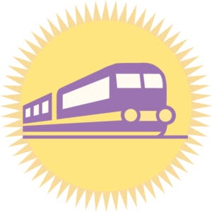 Illustration von einem Zug