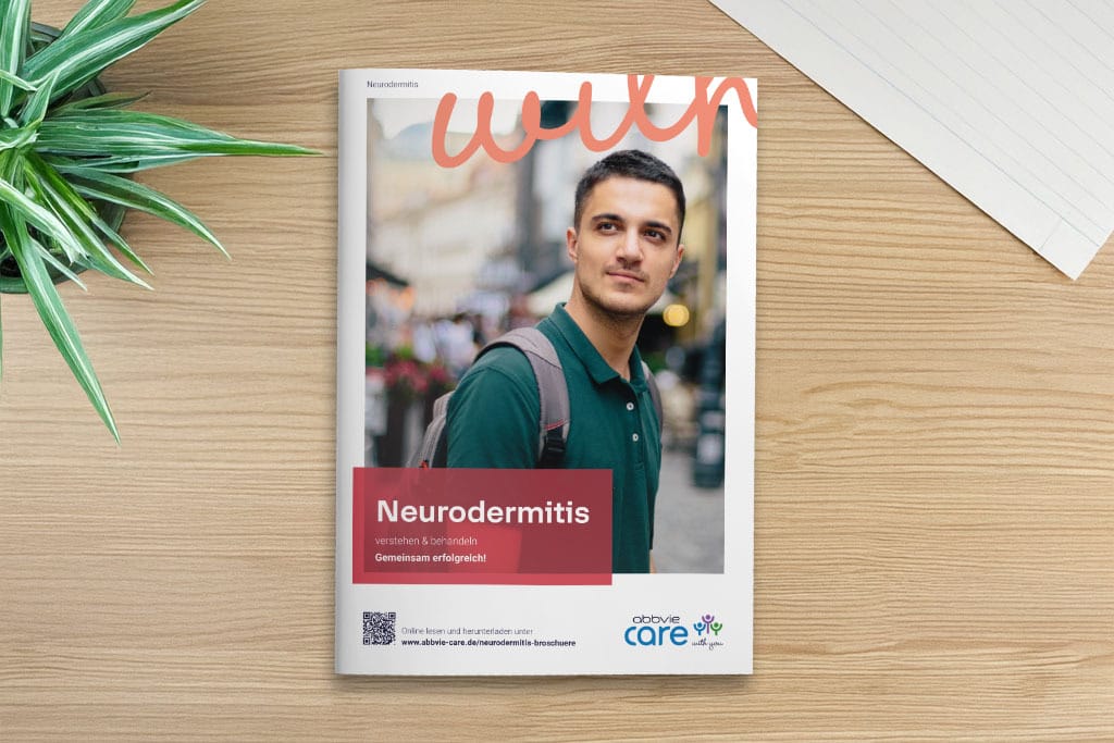 Cover der AbbVie Care Neurodermitis Broschüre